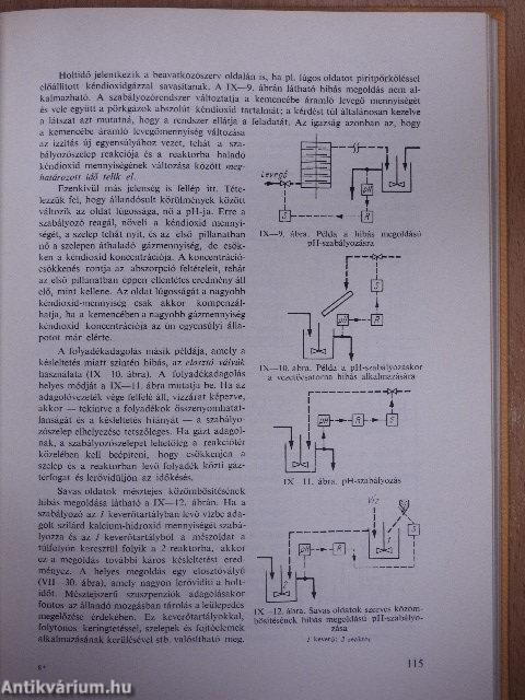 Vegyipari műveletek önműködő szabályozása