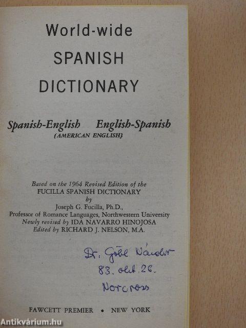 World-Wide Spanish Dictionary