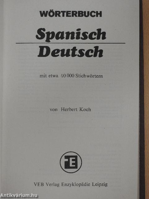 Wörterbuch Spanisch-Deutsch