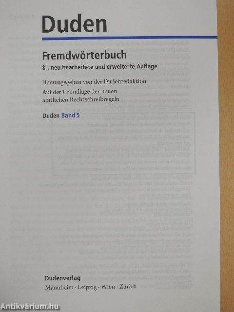 Duden 5 - Das Fremdwörterbuch