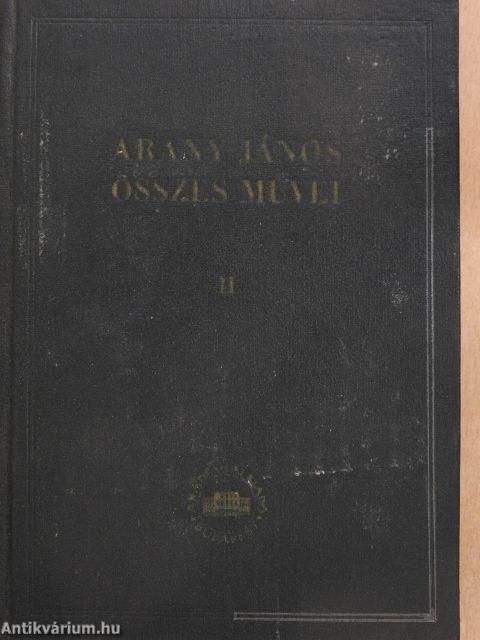 Arany János összes művei II.