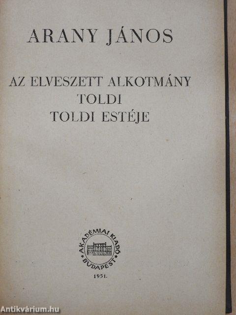 Arany János összes művei II.