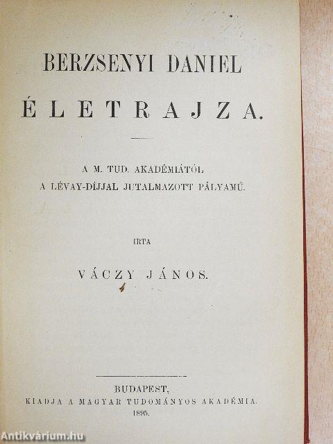 Berzsenyi Dániel életrajza