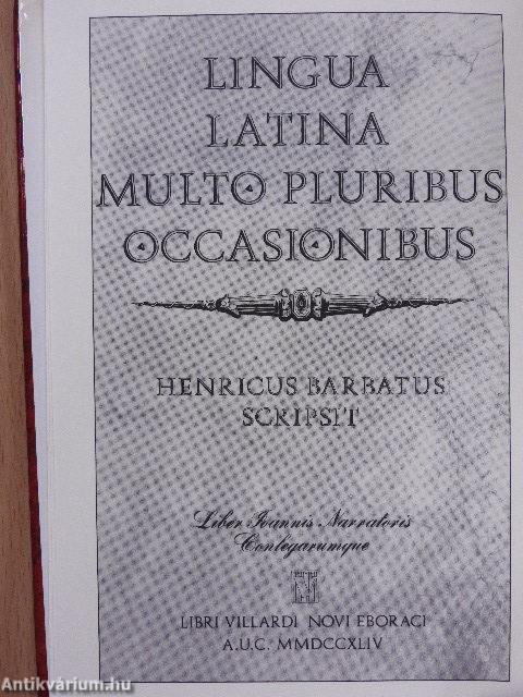 Latin for Even More Occasions