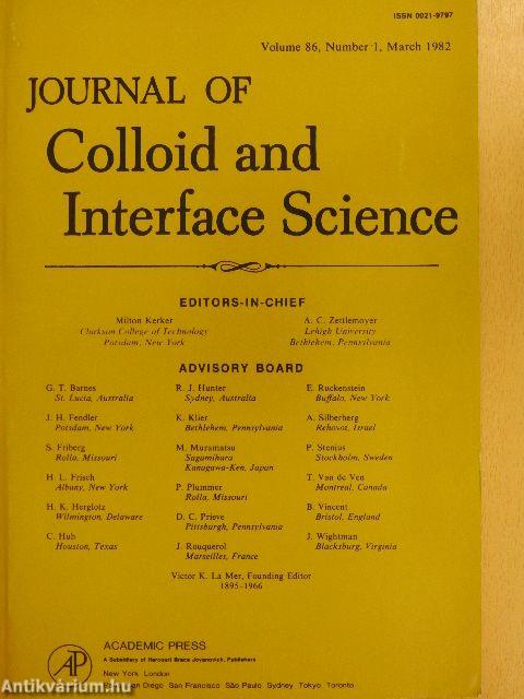 Journal of Colloid and Interface Science, March 1982