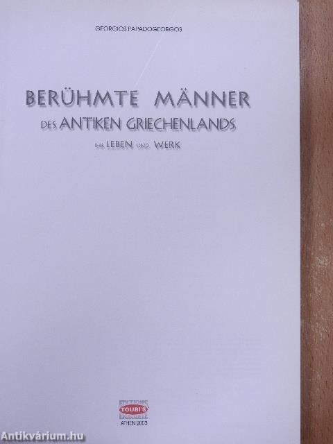 Berühmte Männer des Antiken Griechenlands