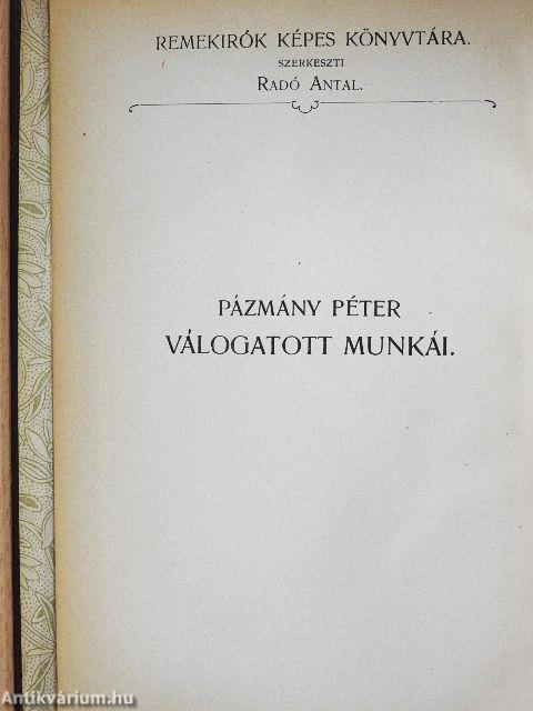 Pázmány Péter válogatott munkái