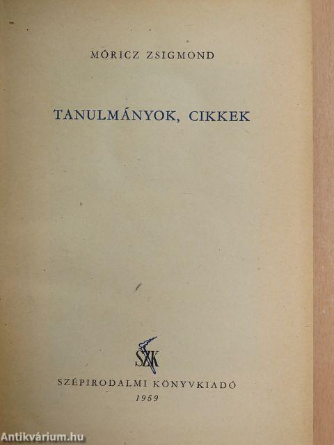 Tanulmányok, cikkek