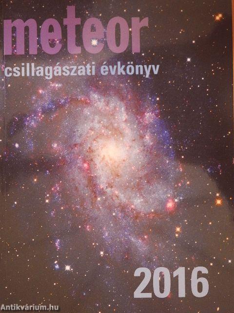 Meteor csillagászati évkönyv 2016