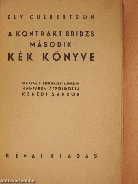 A kontrakt bridzs második kék könyve