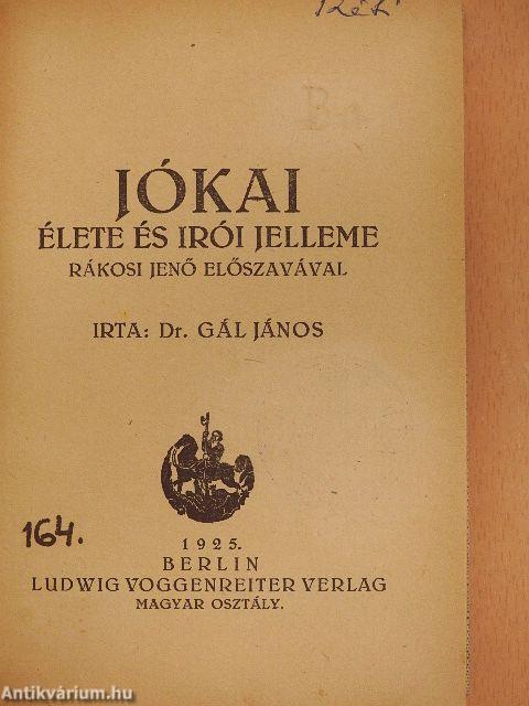 Jókai élete és irói jelleme