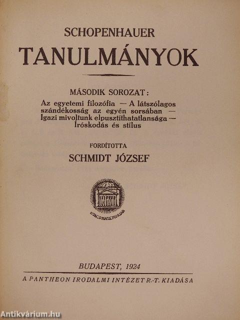 Tanulmányok II.