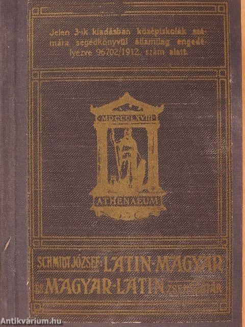 Latin-magyar zsebszótár I-II.