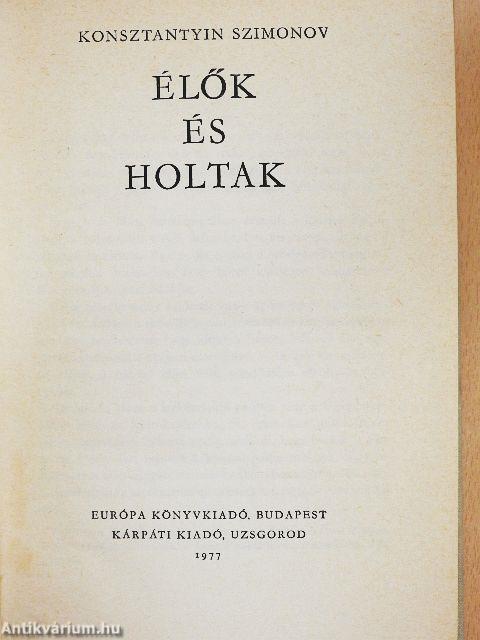 Élők és holtak