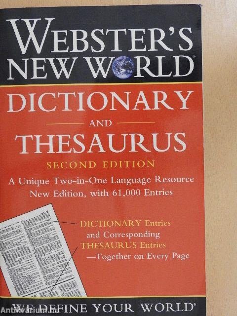 Webster's New World Dictionary and Thesaurus