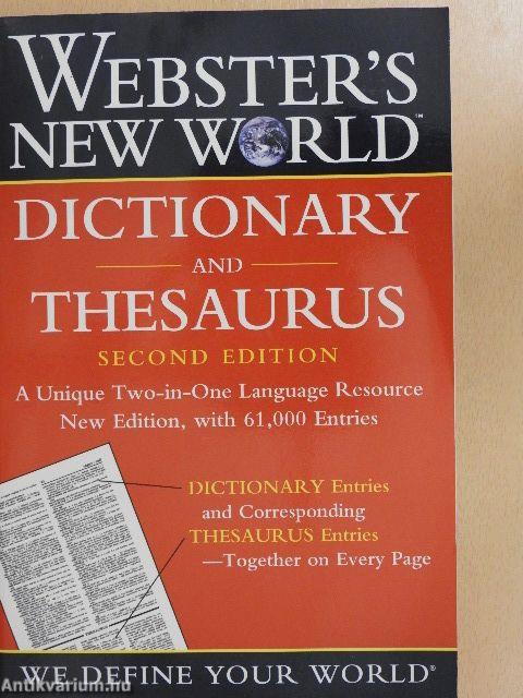 Webster's New World Dictionary and Thesaurus