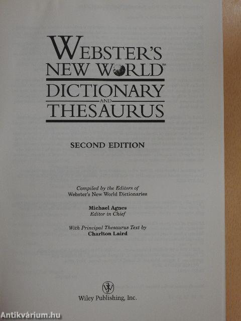 Webster's New World Dictionary and Thesaurus