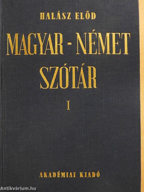 Magyar-német szótár I-II.