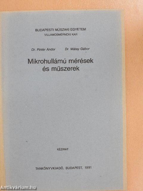 Mikrohullámú mérések és műszerek