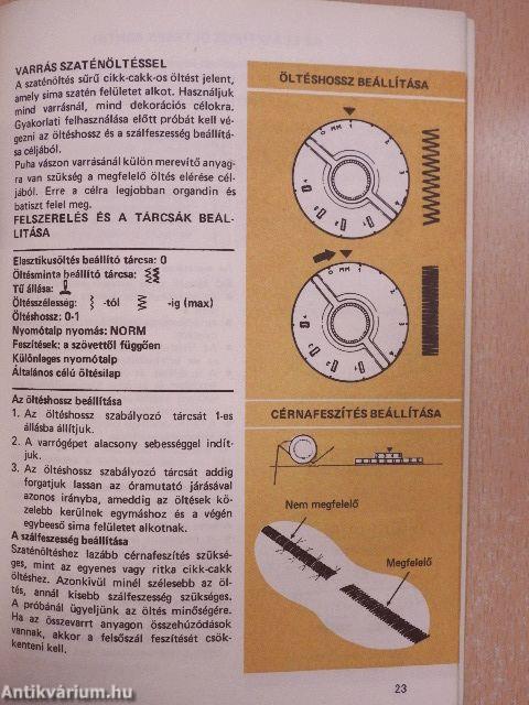 Finesse házi cikk-cakk varrógépek