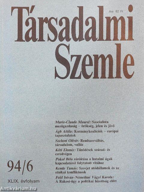 Társadalmi Szemle 1994. június