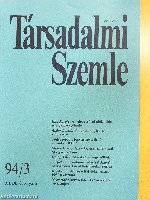 Társadalmi Szemle 1994. március