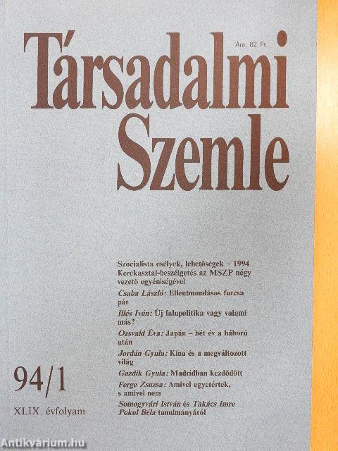 Társadalmi Szemle 1994. január