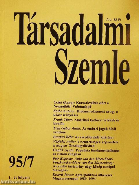 Társadalmi Szemle 1995. július