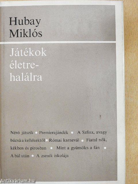 Játékok életre-halálra