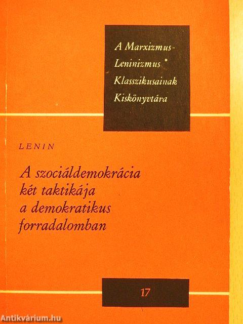 A szociáldemokrácia két taktikája a demokratikus forradalomban