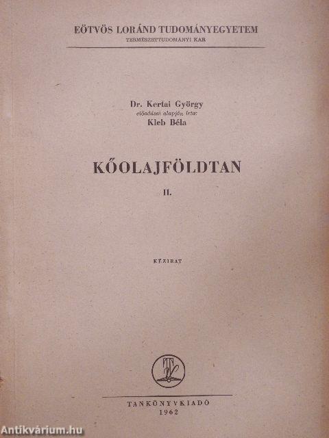 Kőolajföldtan II.