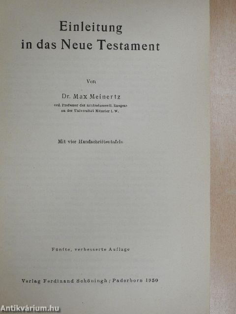 Einleitung in das Neue Testament