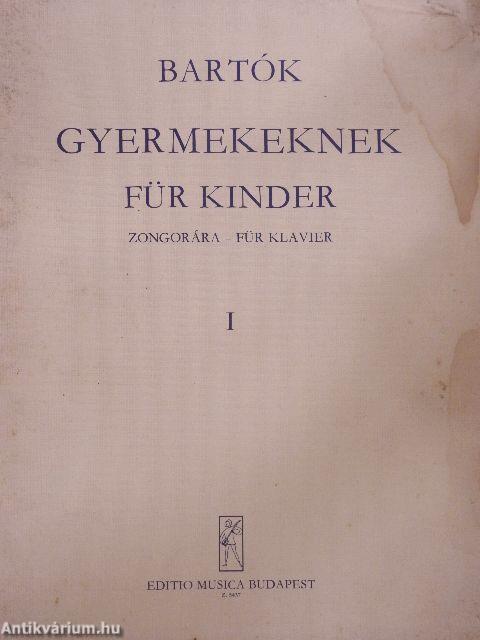 Bartók gyermekeknek I./Bartók für Kinder I.