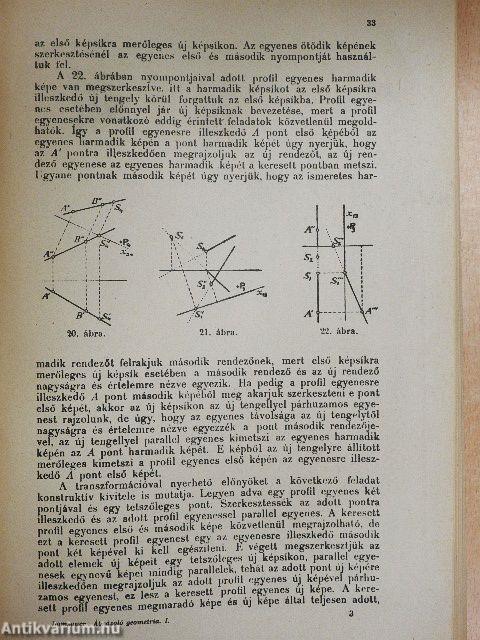 Ábrázoló geometria I.