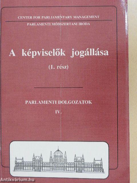 A képviselők jogállása 1.