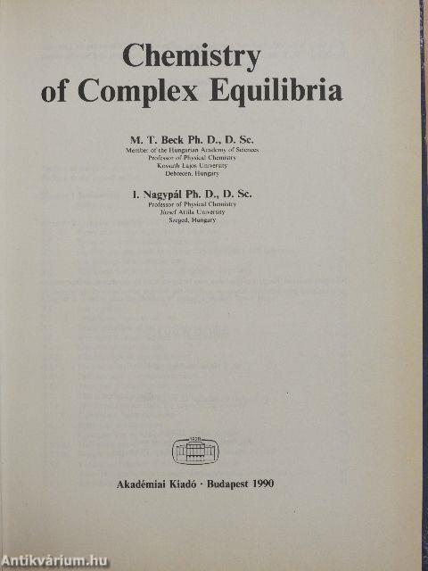 Chemistry of Complex Equilibria