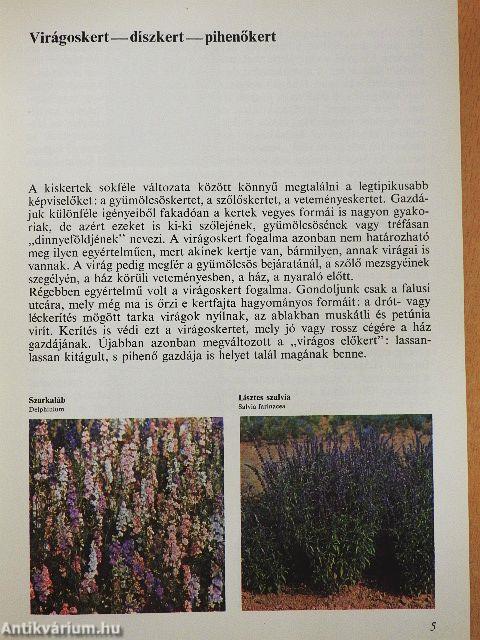 Virágoskert, pihenőkert