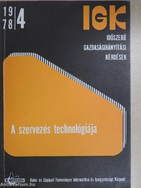 Időszerű Gazdaságirányítási Kérdések 1978/4