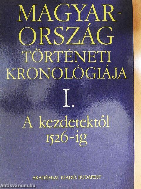 Magyarország történeti kronológiája I-IV.