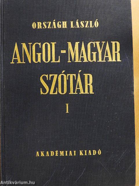 Angol-magyar szótár I-II.