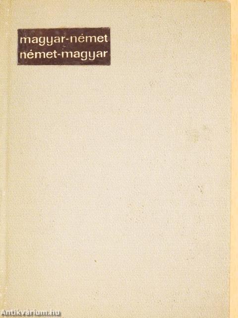 Magyar-német/német-magyar útiszótár