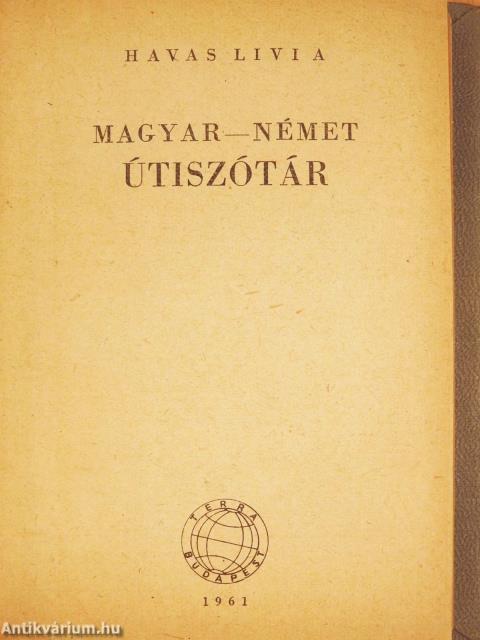 Magyar-német/német-magyar útiszótár