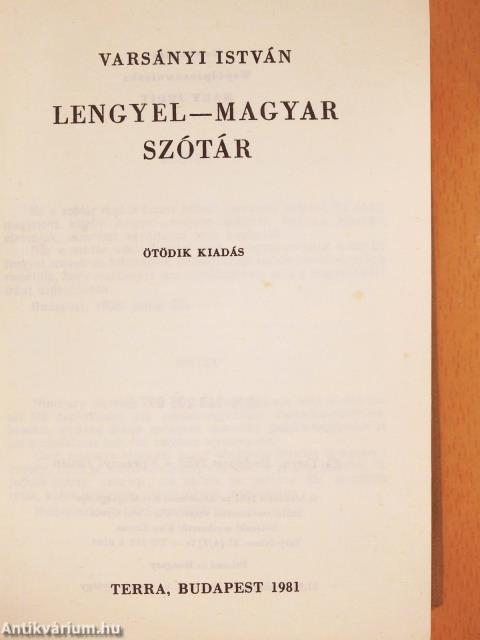 Lengyel-magyar szótár