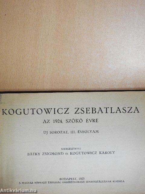 Kogutowicz zsebatlasza az 1924. szökő évre