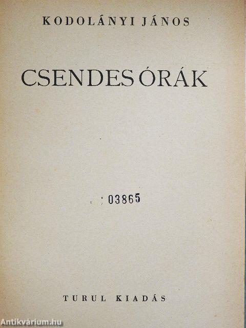 Csendes órák