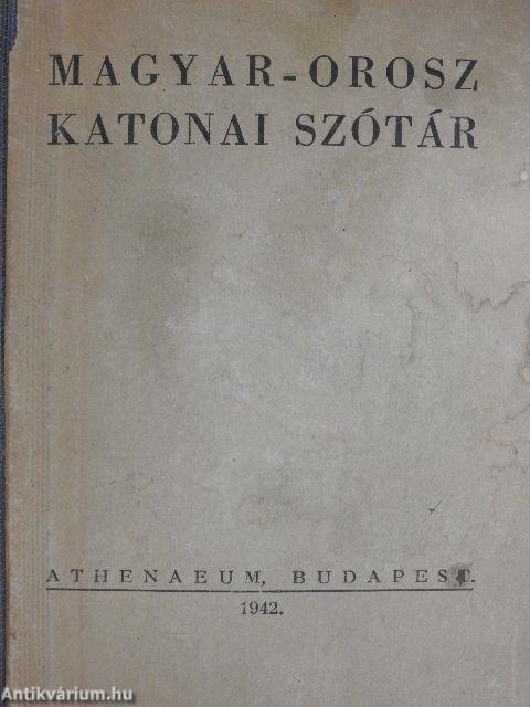 Magyar-orosz katonai szótár