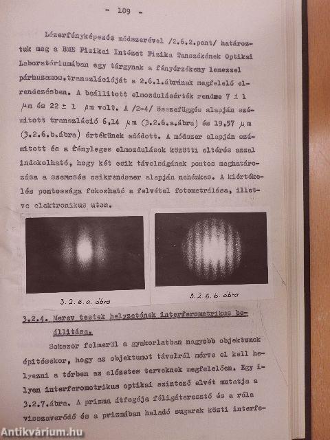 Koherens optika a gépiparban