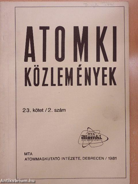 Atomki Közlemények 1981/2. 