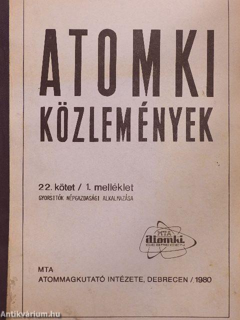 Atomki Közlemények 1980/1. melléklet