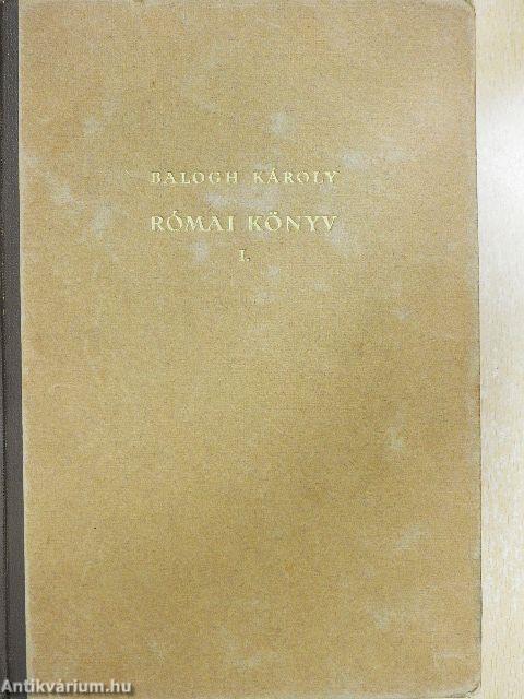 Római könyv I-II.